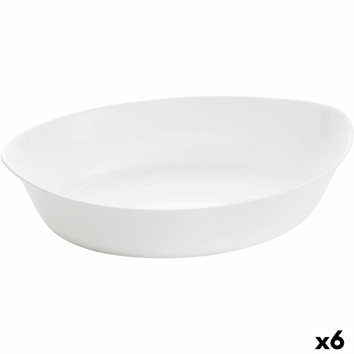 Servingsfat Luminarc Smart Cuisine Avlång 32 x 20 cm Vit Glas (6 antal)
