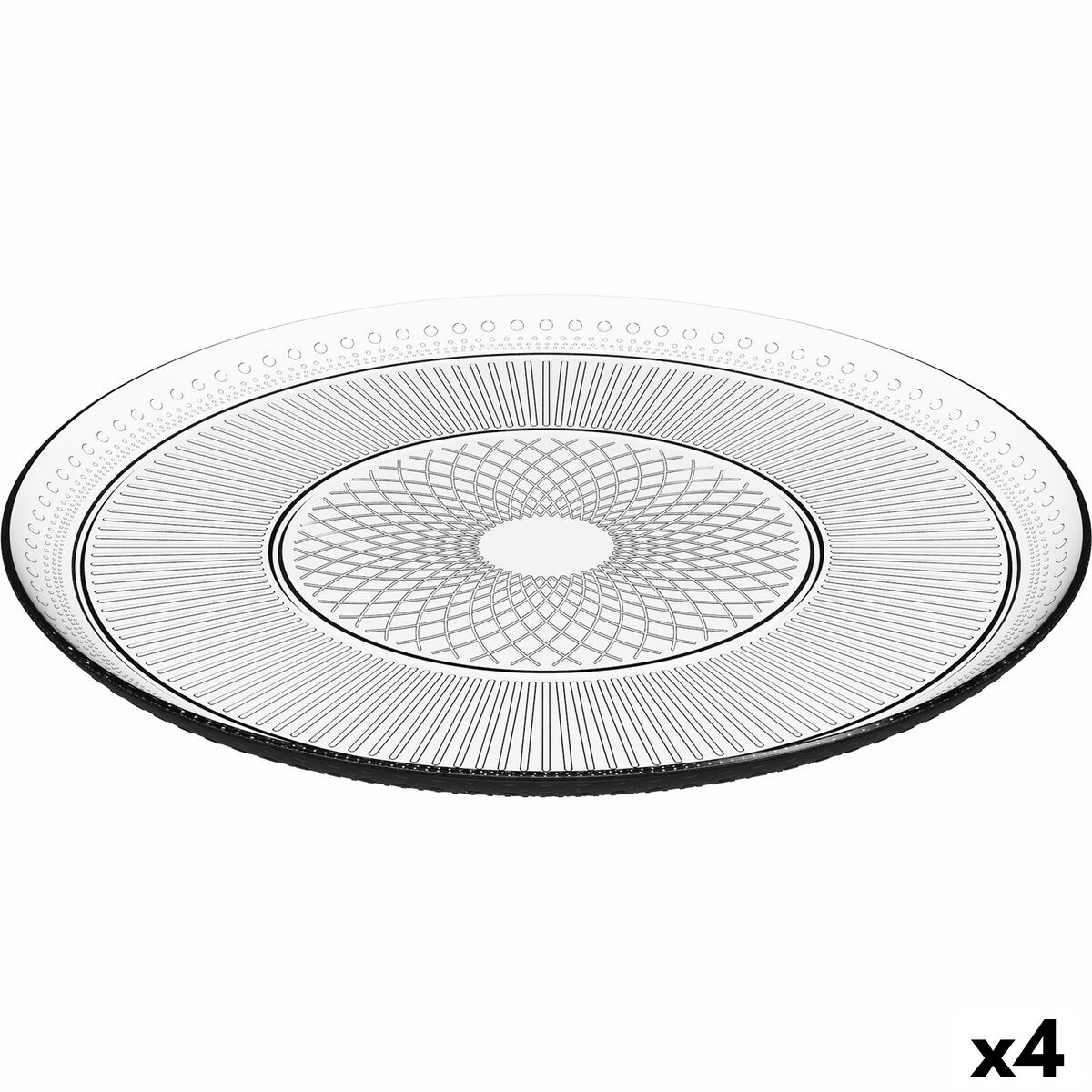 Fruktskål Luminarc Louison Rund Transparent Glas (Ø 32 cm) (4 antal)