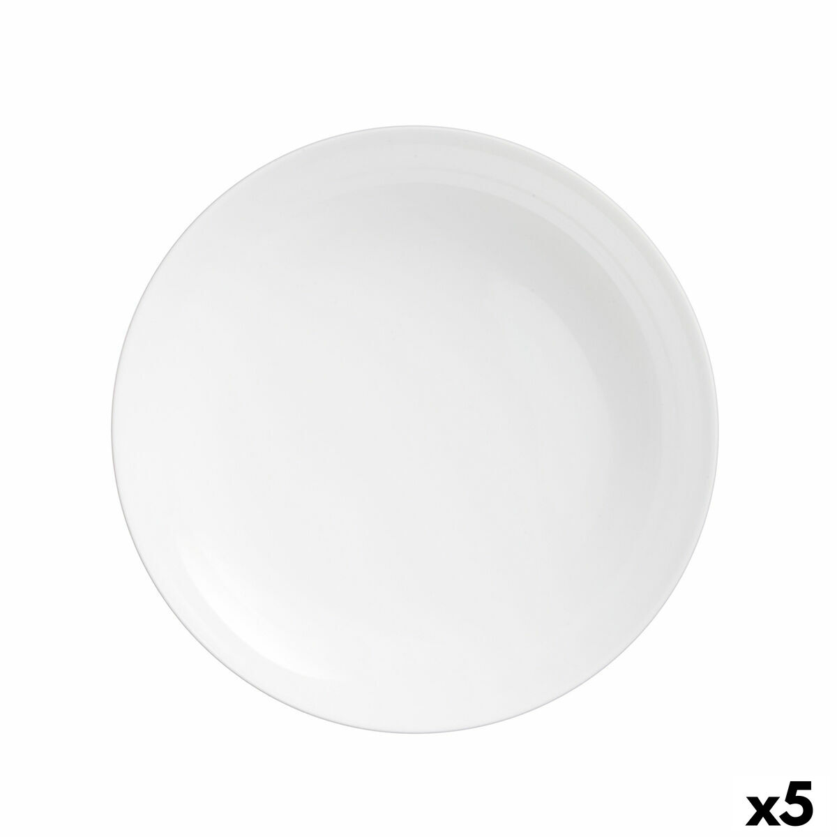 Fruktskål Luminarc Diwali Rund Vit Glas Ø 26 cm (5 antal)