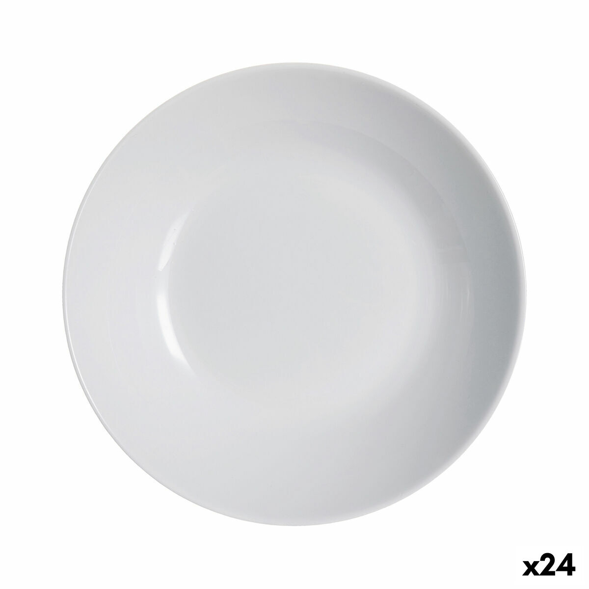 Djup tallrik Luminarc Diwali Granit Grå (20 cm) (24 antal)