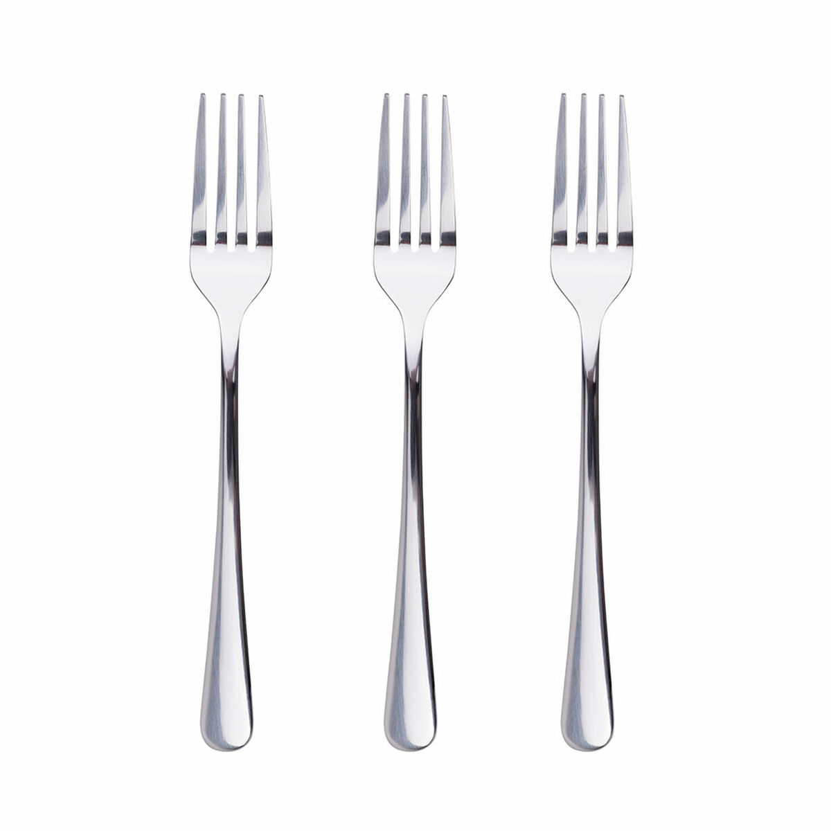 Set med dessertgafflar San Ignacio Natur SG7781 Glans 3 antal