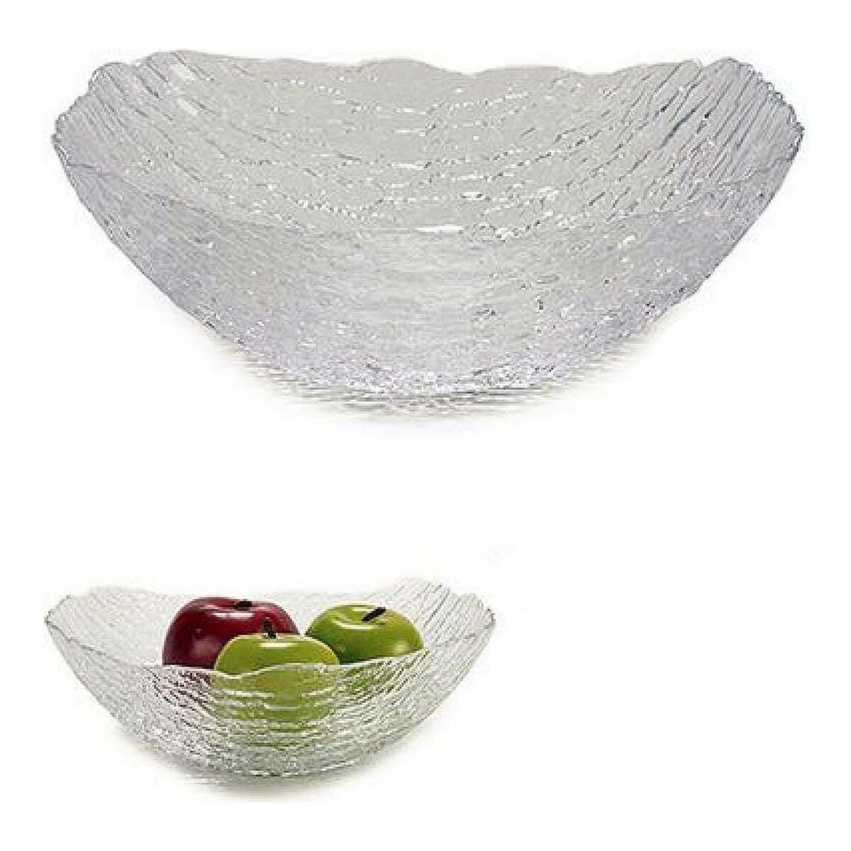 Fruktskål Anna Transparent Glas 2 L 24 x 8,5 x 25 cm - 4