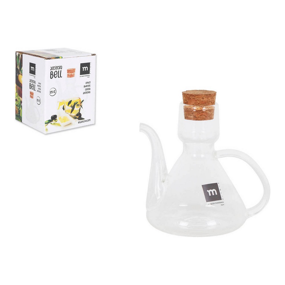 Oljeflaska La Mediterránea Bell Borosilikatglas Med lock Silikon (125 cc)