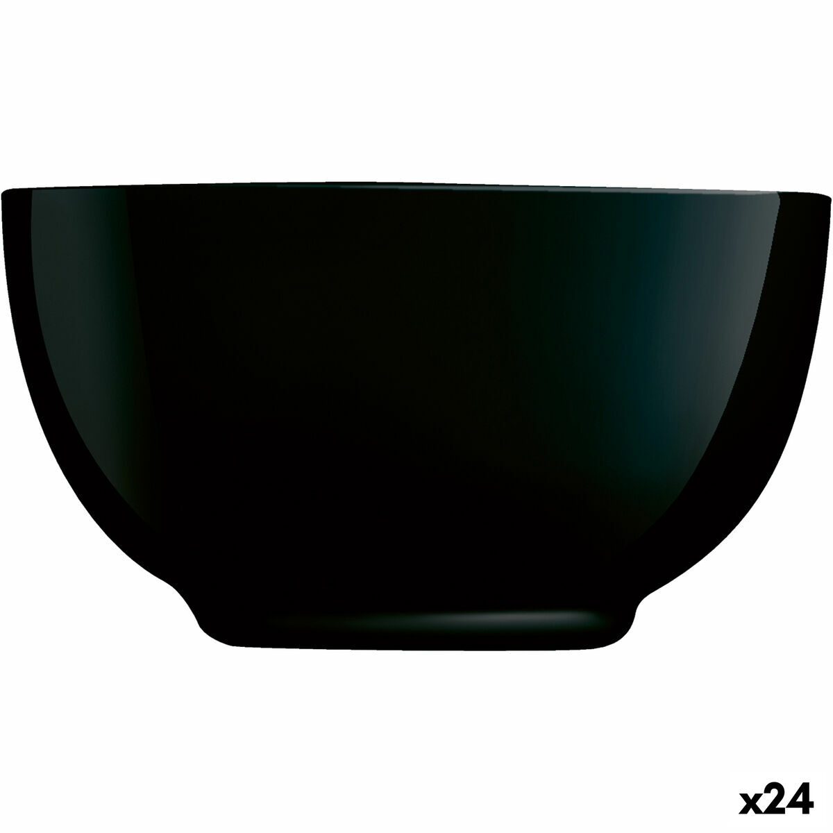 Skål Luminarc Diwali Svart Glas (14,5 cm) (24 antal)