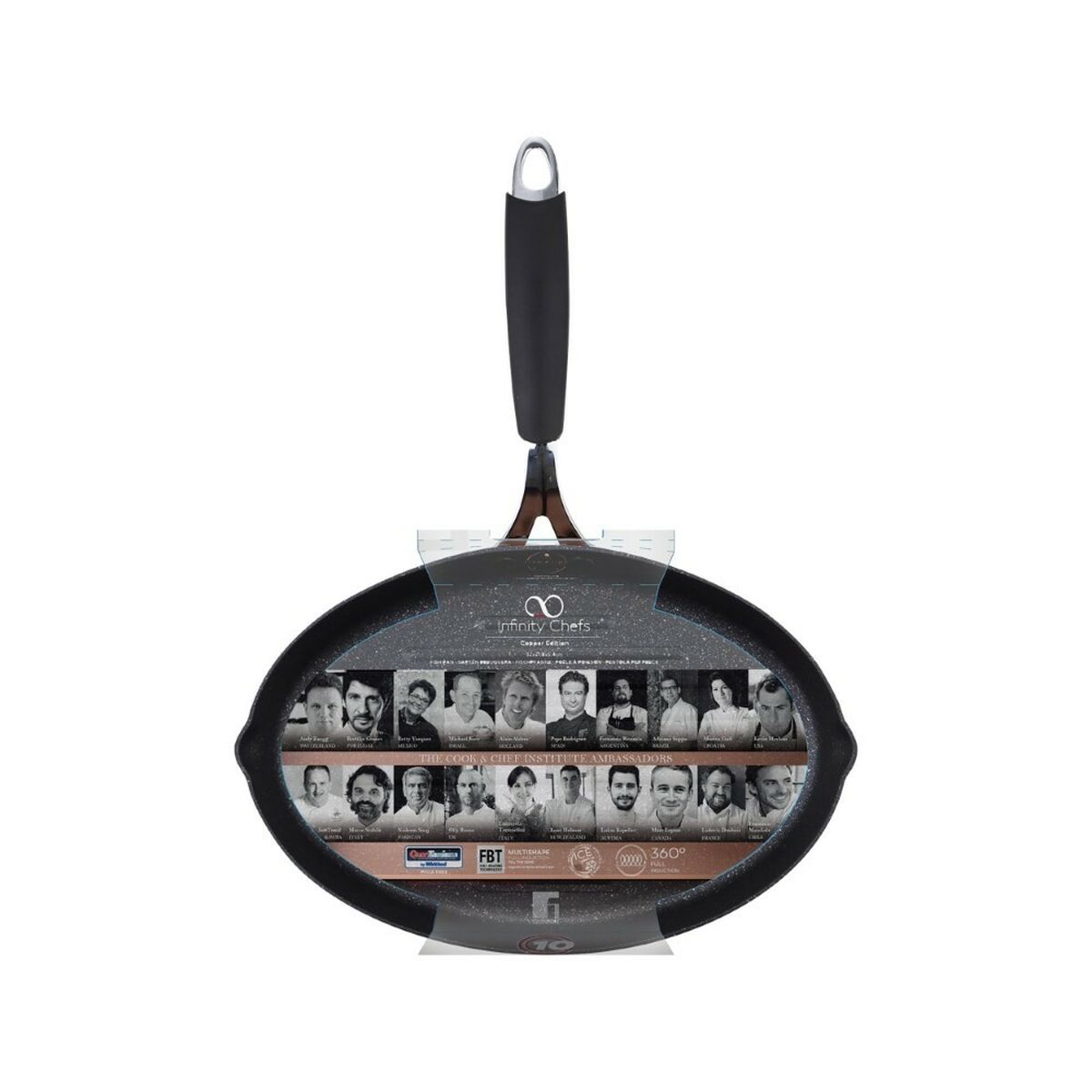 Stekpanna Infinity Chefs Koppar Smitt aluminium (Ø 32 cm) - 5