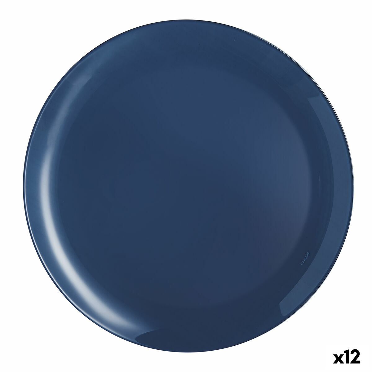 Platt skål Luminarc Arty Marine Blå Glas Ø 26 cm (12 antal)