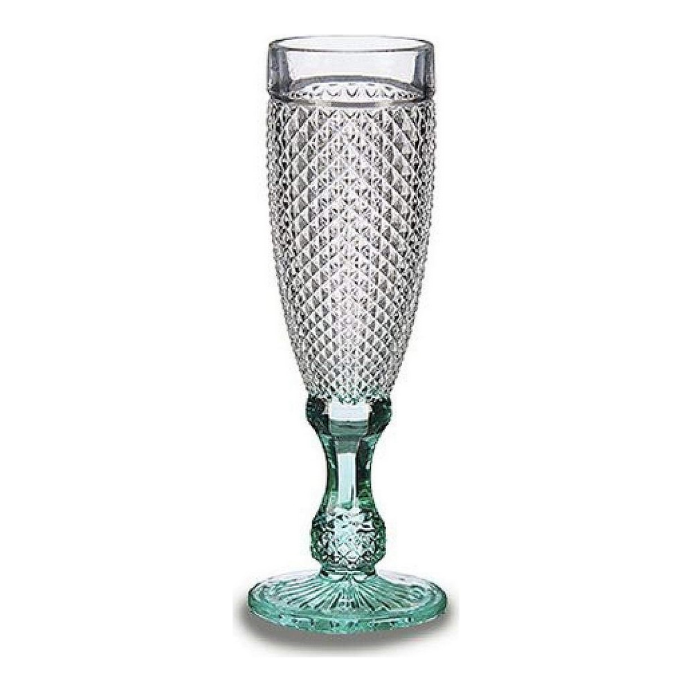 Champagneglas Diamant Transparent Turkos Glas 185 ml - 2