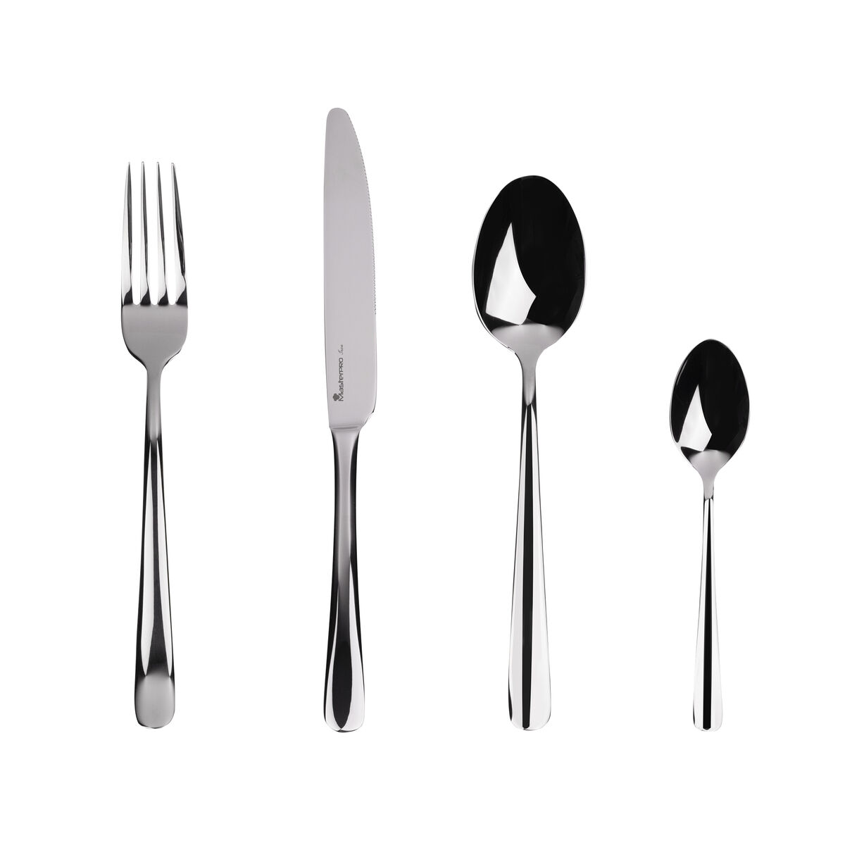 Bestick Masterpro Foodies Silvrig Rostfritt stål (4 pcs)