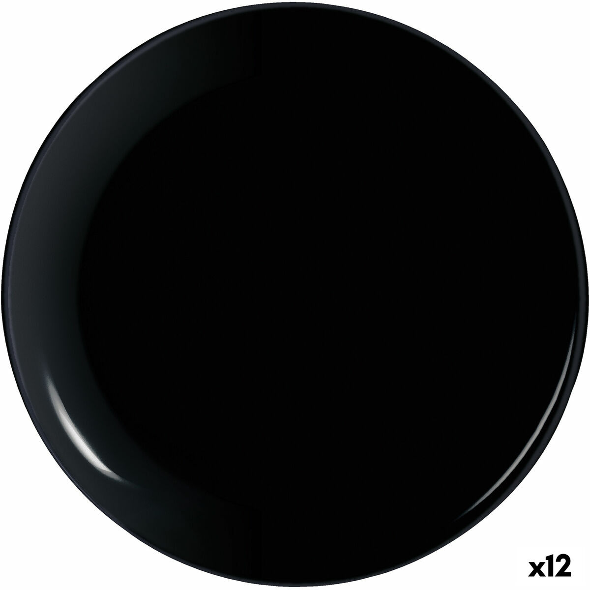 Pizzatallrik Arcoroc Evolutions Svart Glas (Ø 32 cm) (12 antal)