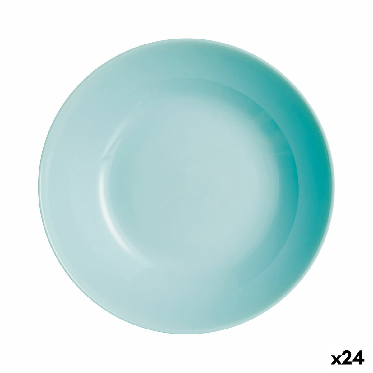Djup tallrik Luminarc Diwali Turquesa 20 cm Turkos Glas (24 antal)