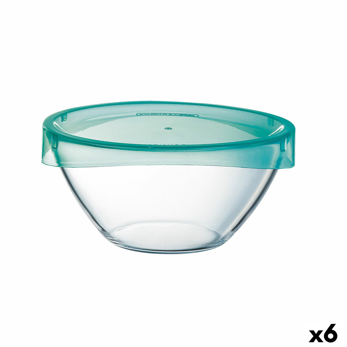 Salladsskål Luminarc Keep'n Lagon Transparent Med lock Glas (23 cm) (6 antal)