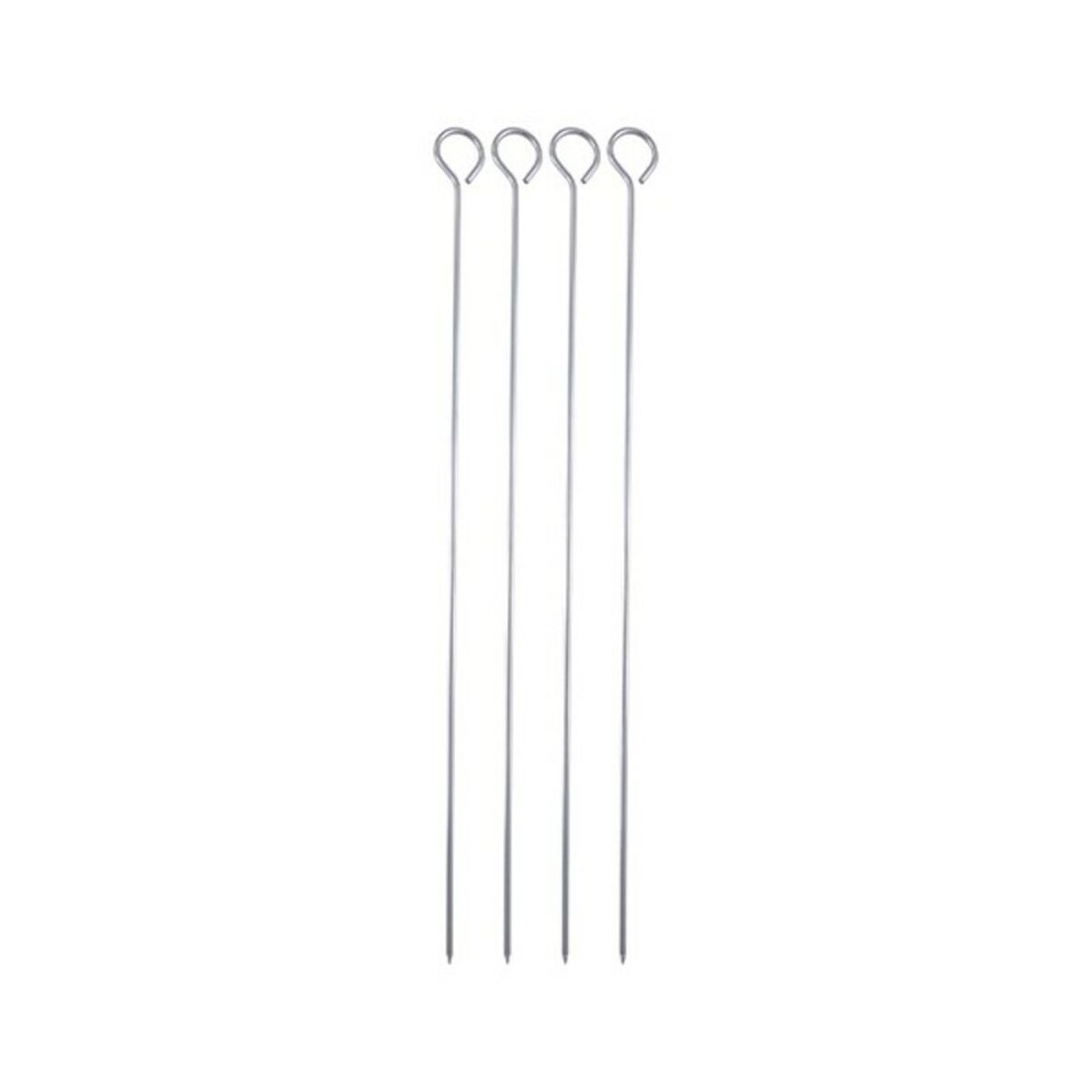 Set med grillspett för barbecue Bergner BBQ Rostfritt stål Silvrig (4 uds) - 2