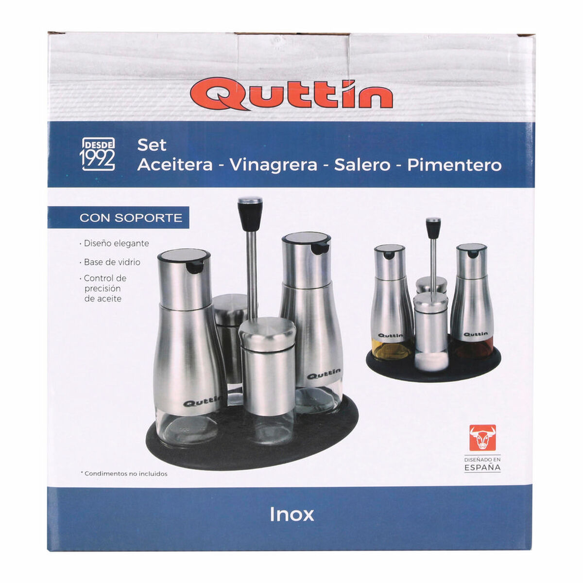 Oljeflaska Quttin Med stöd (4 pcs) - 8