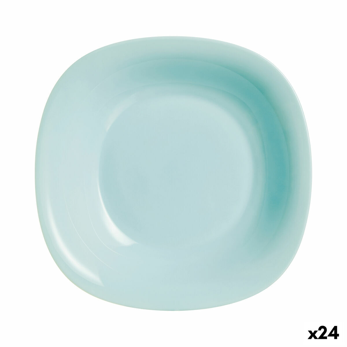 Djup tallrik Luminarc Carine Turquesa Turkos Glas Ø 21 cm (24 antal)