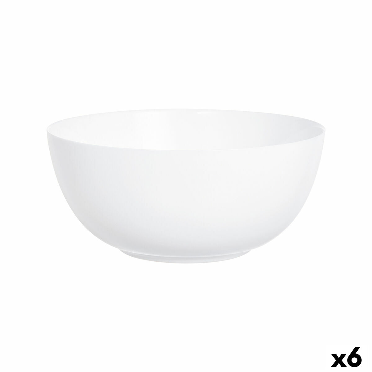 Salladsskål Luminarc Diwali Vit Glas (Ø 26 cm) (6 antal)