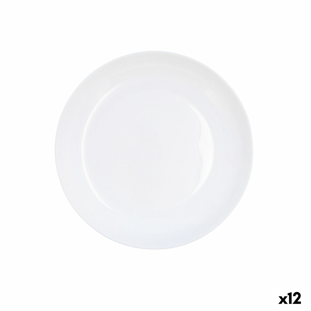 Lapostányér Luminarc Friends Time Vit Glas (Ø 21 cm) (12 antal)