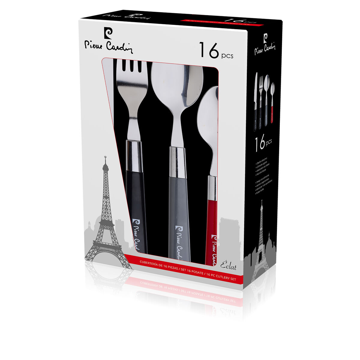 Bestick Pierre Cardin Eclat Multicolour Plast (16 pcs) - 4