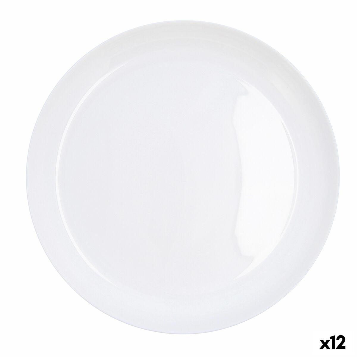 Tallriksunderlägg Luminarc Friends Time Vit Glas (Ø 29 cm) (12 antal)