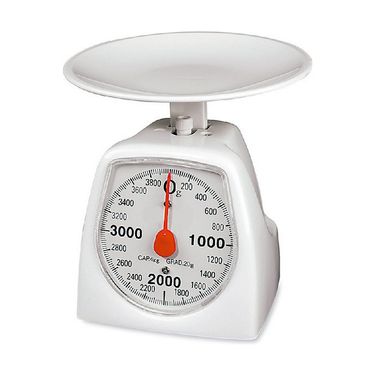 Analog Badrumsvåg EDM Vit 4 Kg (16,5 x 11 x 13 cm)