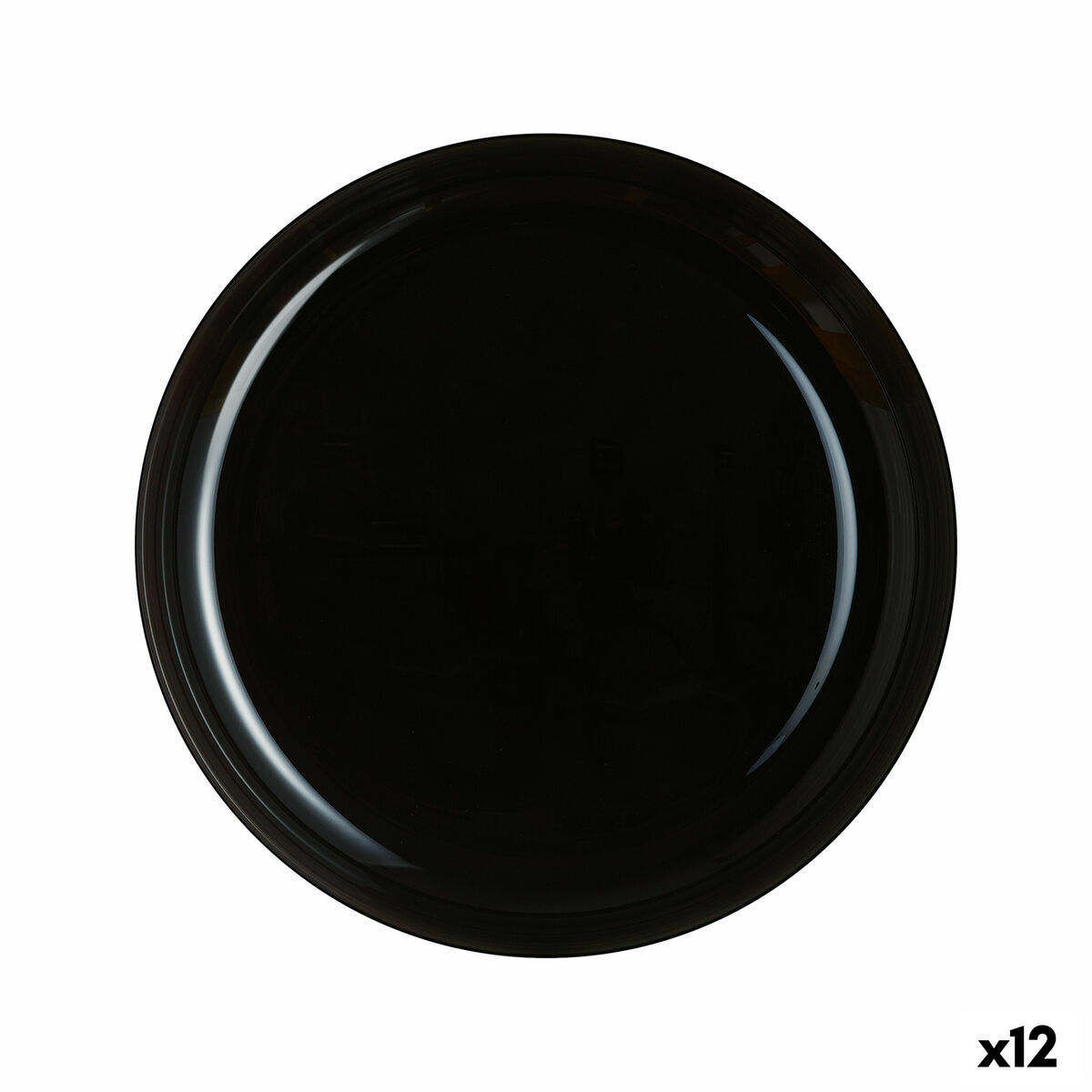 Lapostányér Luminarc Friends Time Svart Glas (25 cm) (12 antal)