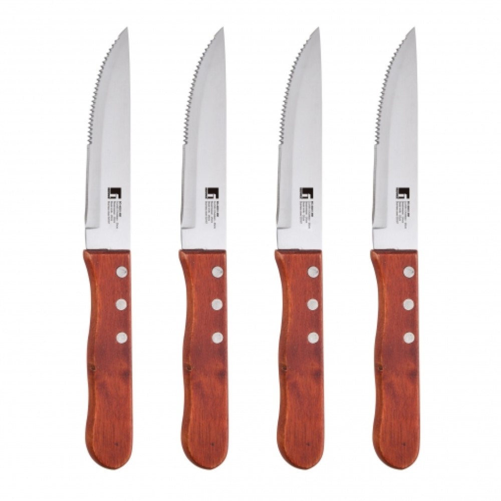 Knivset Bergner BBQ Rostfritt stål (4 pcs)