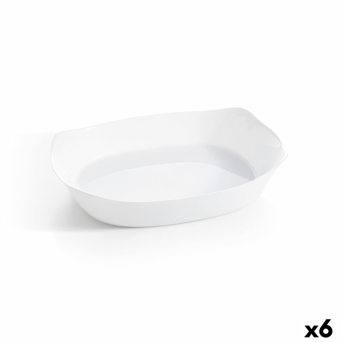 Servingsfat Luminarc Smart Cuisine Rektangulär Vit Glas 38 x 27 cm (6 antal)