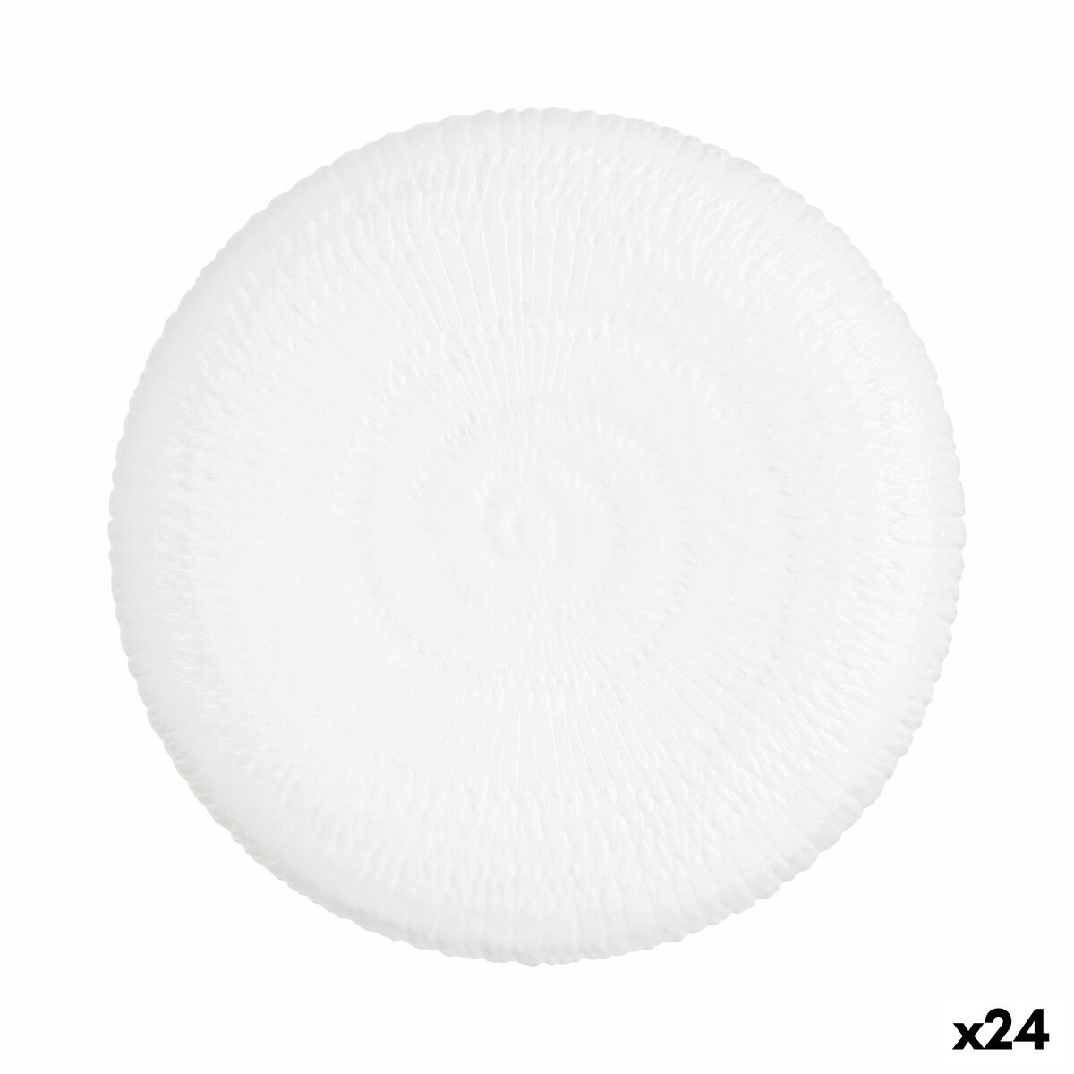 Lapostányér Luminarc Ammonite Vit Glas (Ø 26 cm) (24 antal)