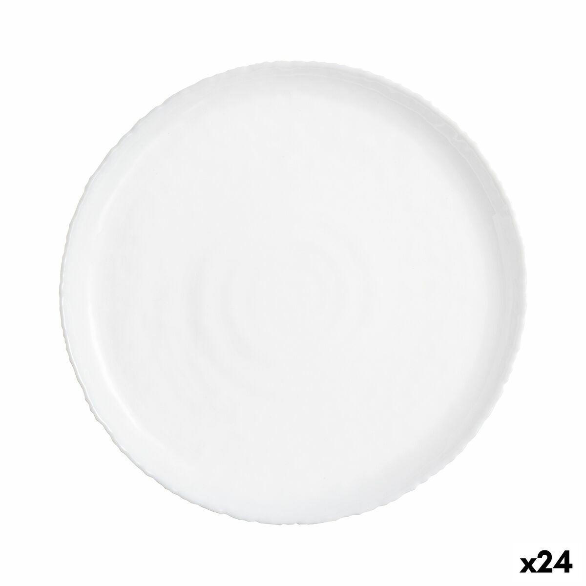 Dessert Luminarc Ammonite Vit Glas (19 cm) (24 antal)