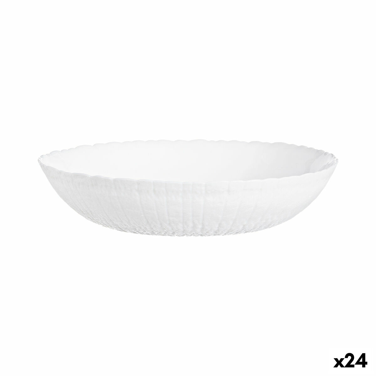 Skål Luminarc Ammonite Vit Glas (Ø 14 cm) (24 antal)