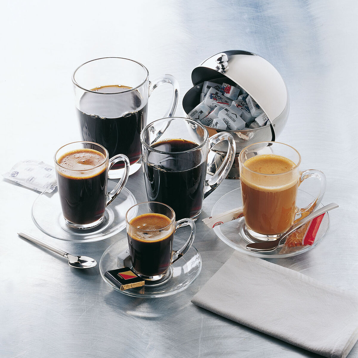 Koppar Luminarc New Morning Frukost Transparent Glas (320 ml) (6 antal) - 2