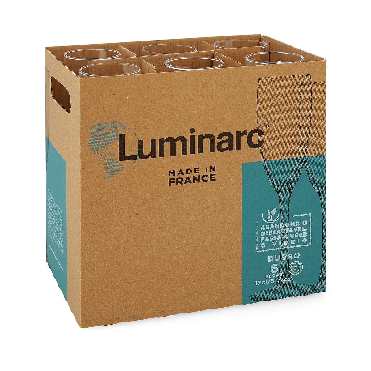 Champagneglas Luminarc Duero Transparent Glas (170 ml) (6 antal) - 2