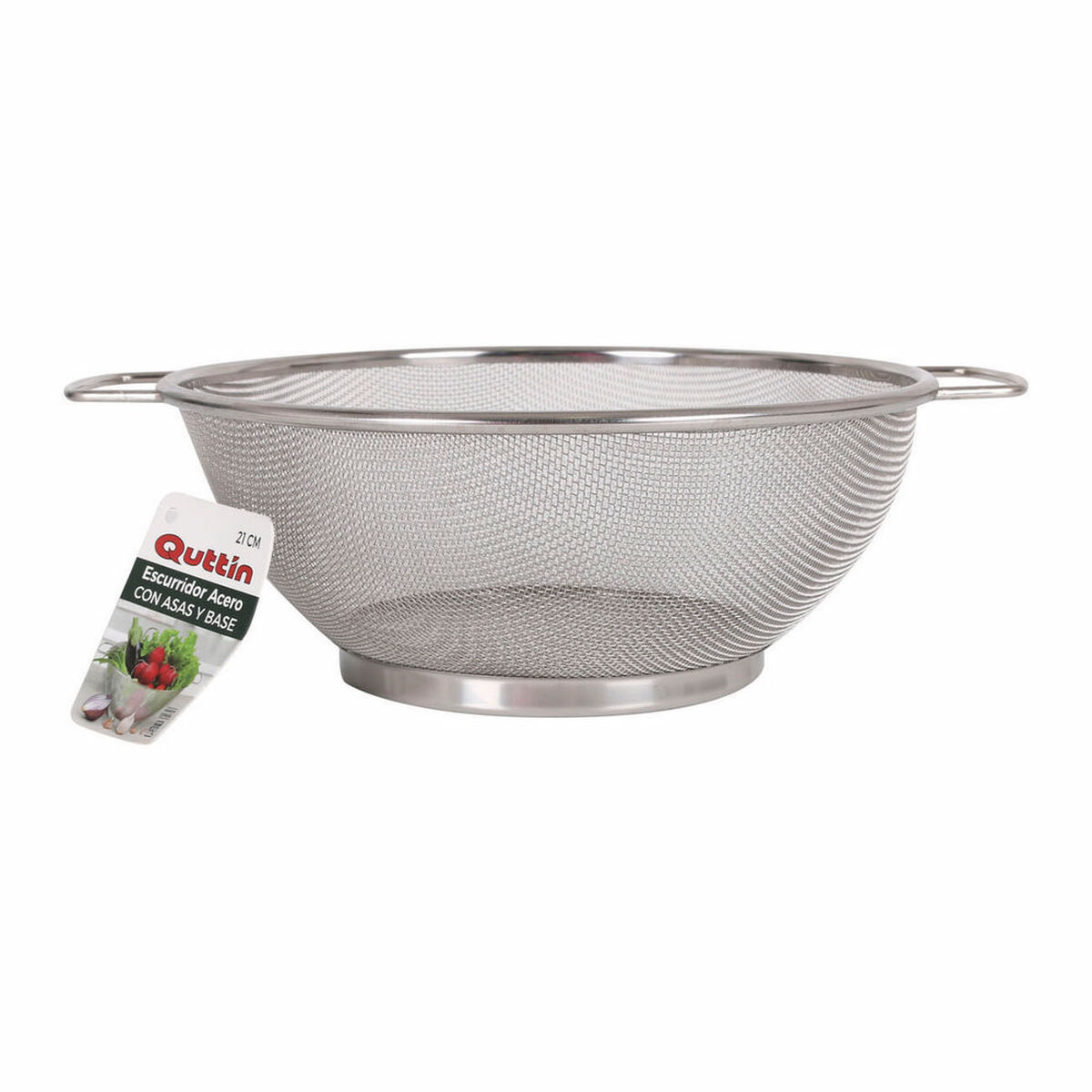 Durkslag för pasta Quttin Stål (21 cm) - 7