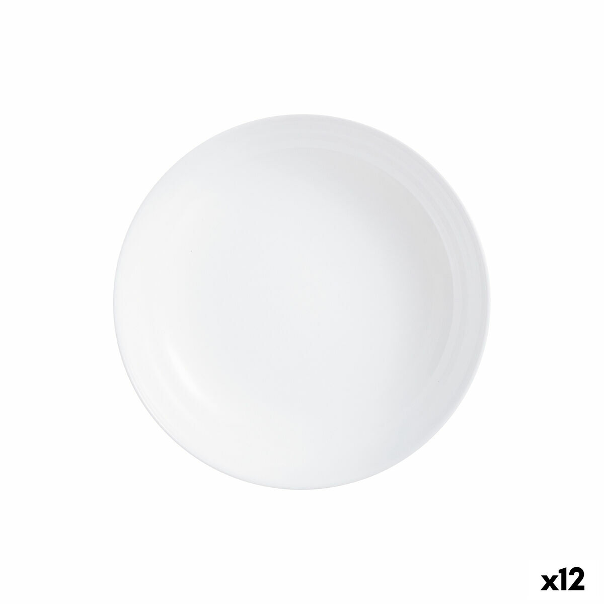 Lapostányér Luminarc Friends Time Vit Glas (Ø 17 cm) (12 antal)