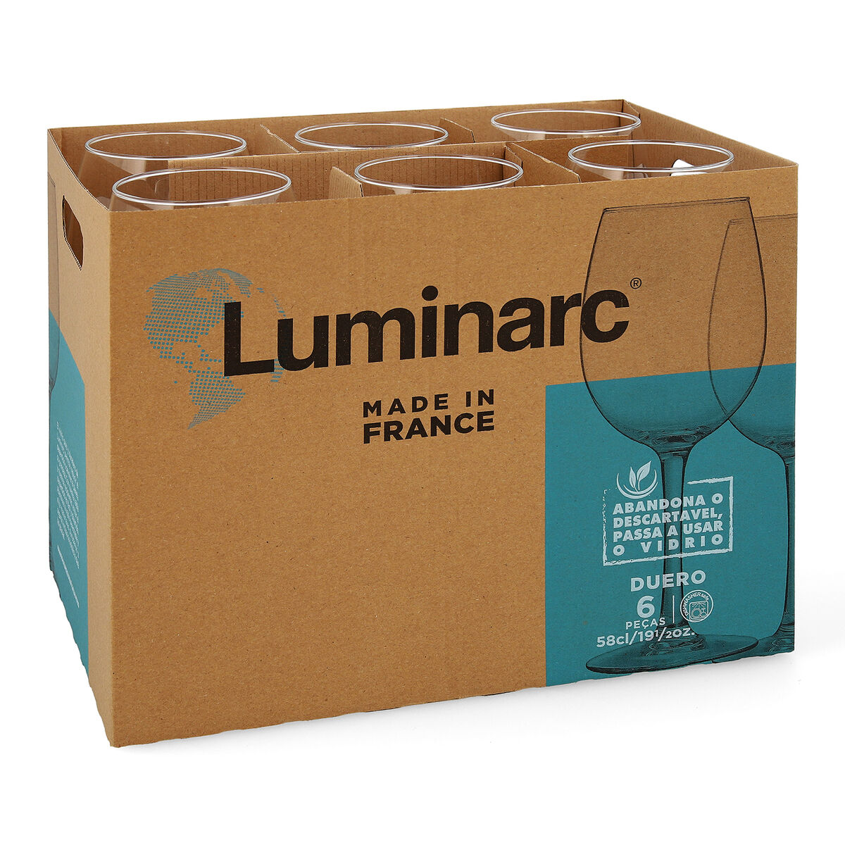 Vinglas Luminarc Duero Transparent Glas (580 ml) (6 antal) - 2