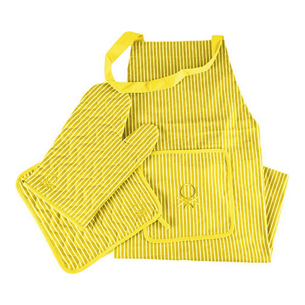 Förkläde Benetton BE Gul (3 pcs)