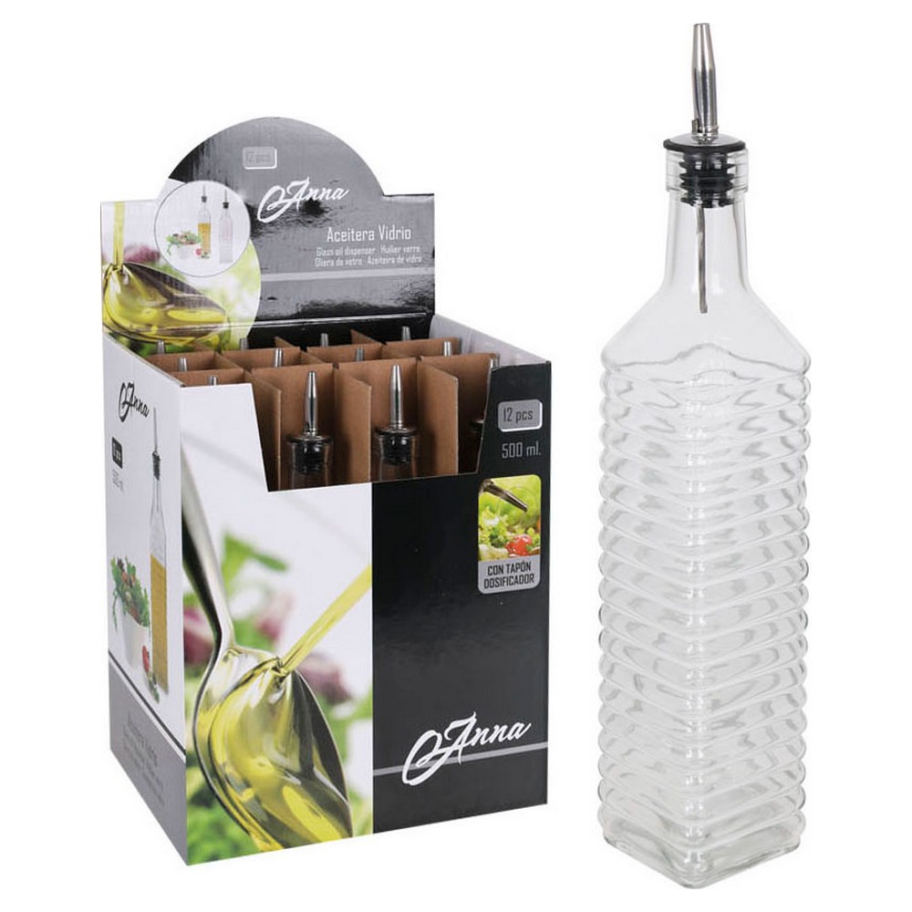 Oljeflaska Anna Anna Glas Metall 500 ml - 3