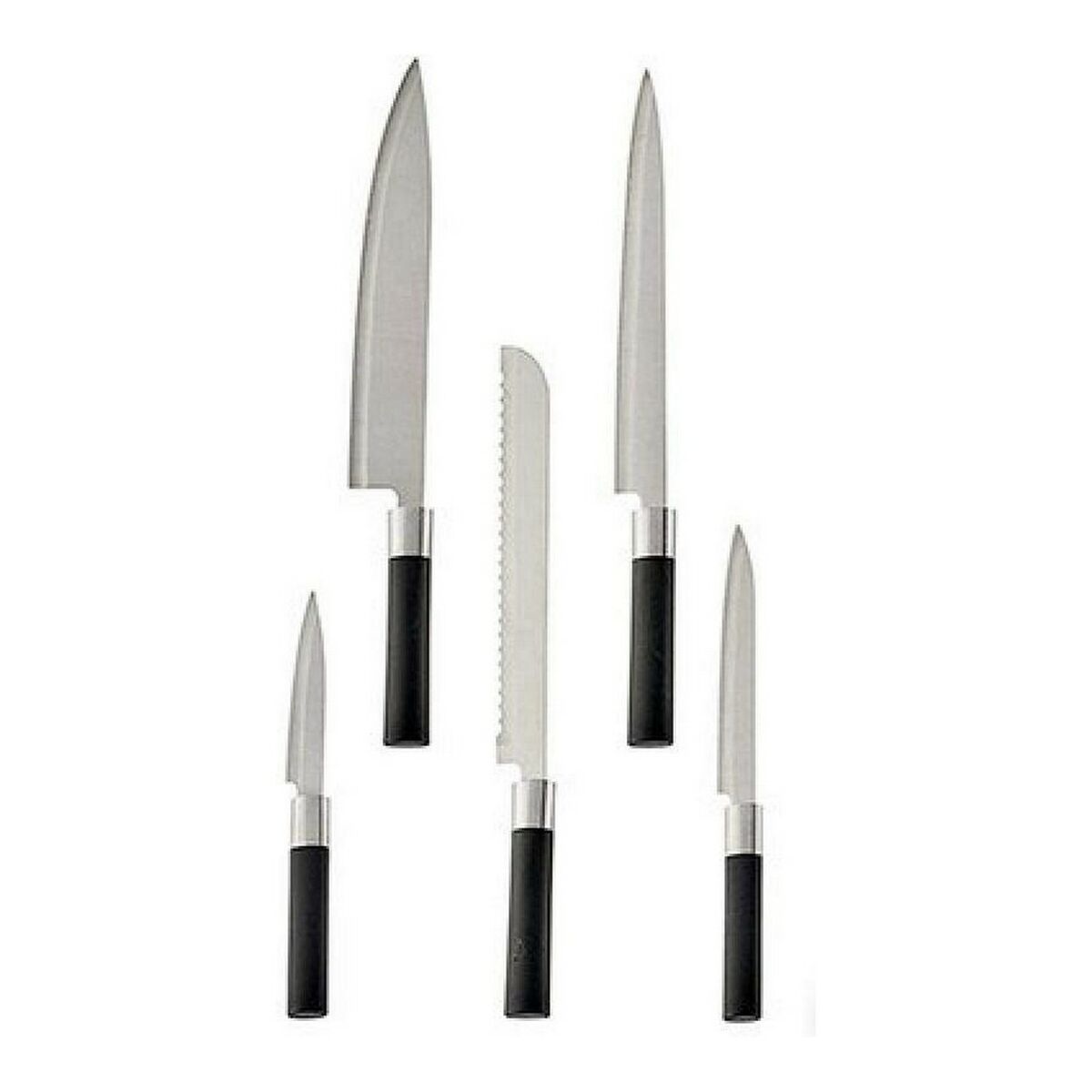 Knivset Svart Grå Metall (11 x 35,5 x 11 cm) - 4