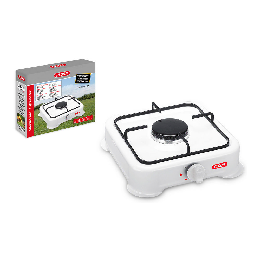 gaskök Algon 2,2 kW G30 Vit (26,5 x 26,5 x 6 cm)