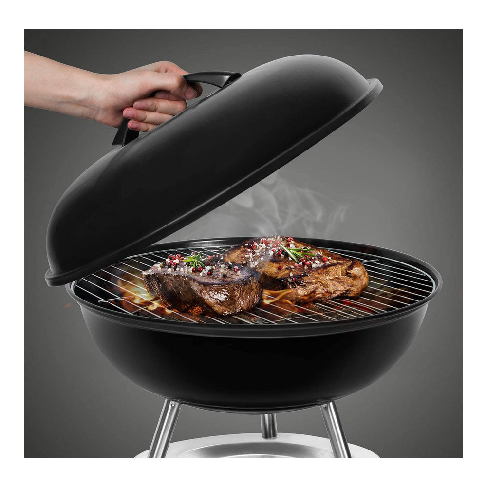 Grill Algon Svart Med lock (34 cm) - 3