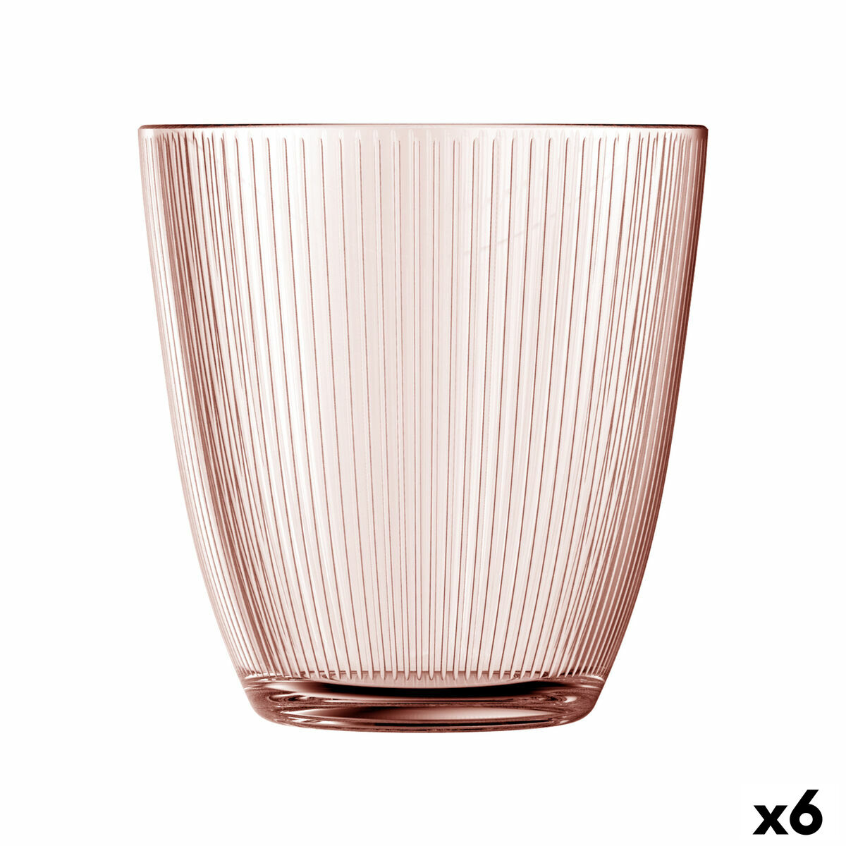 Glas Luminarc Concepto Stripy Rosa Glas (310 ml) (6 antal)
