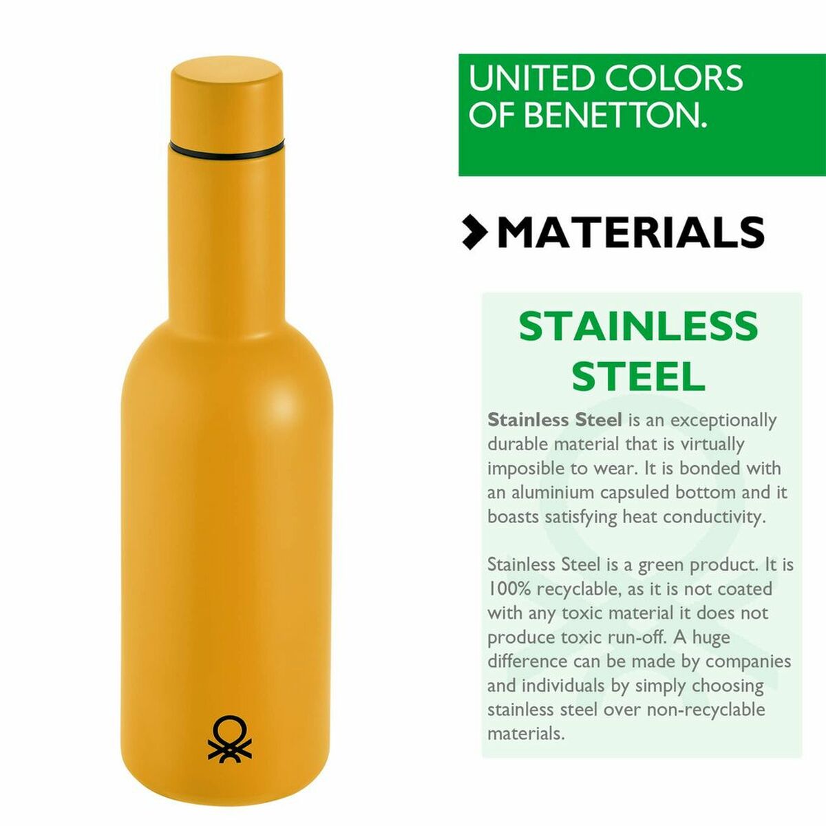 Termos Benetton BE254 Gul Metall Rostfritt stål 550 ml - 6
