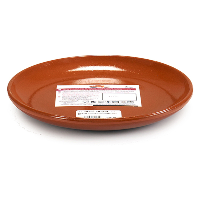 Platt skål Ø 23 cm Honung Terrakotta 23 x 2 x 23 cm