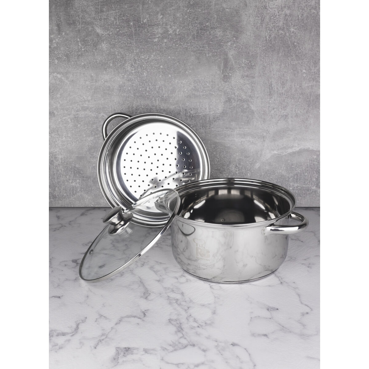 ångare med stekpanna Renberg Rostfritt stål Aluminium (Ø 20 cm) - 2
