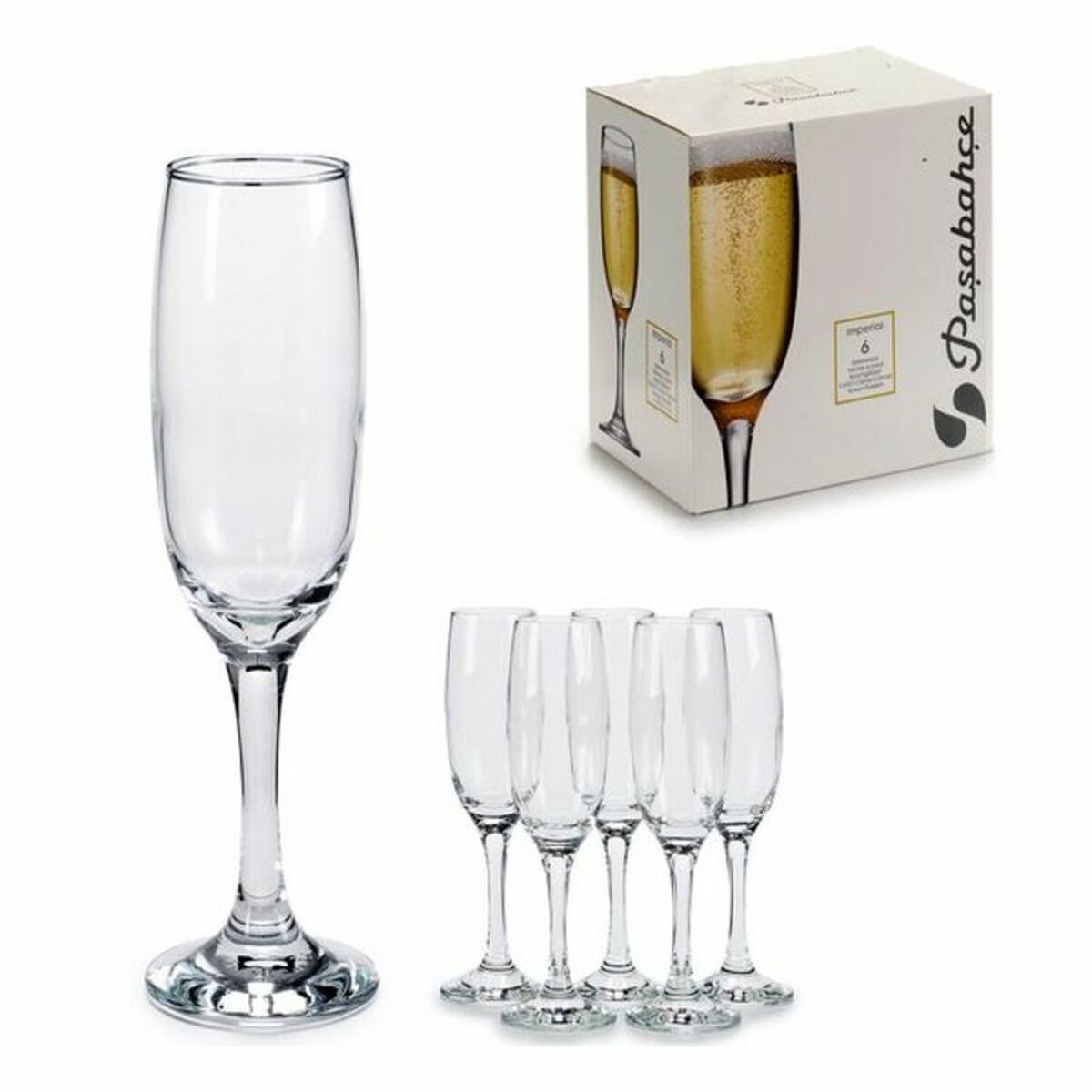 Glasset Transparent Glas (210 ml) (6 Delar) - 14