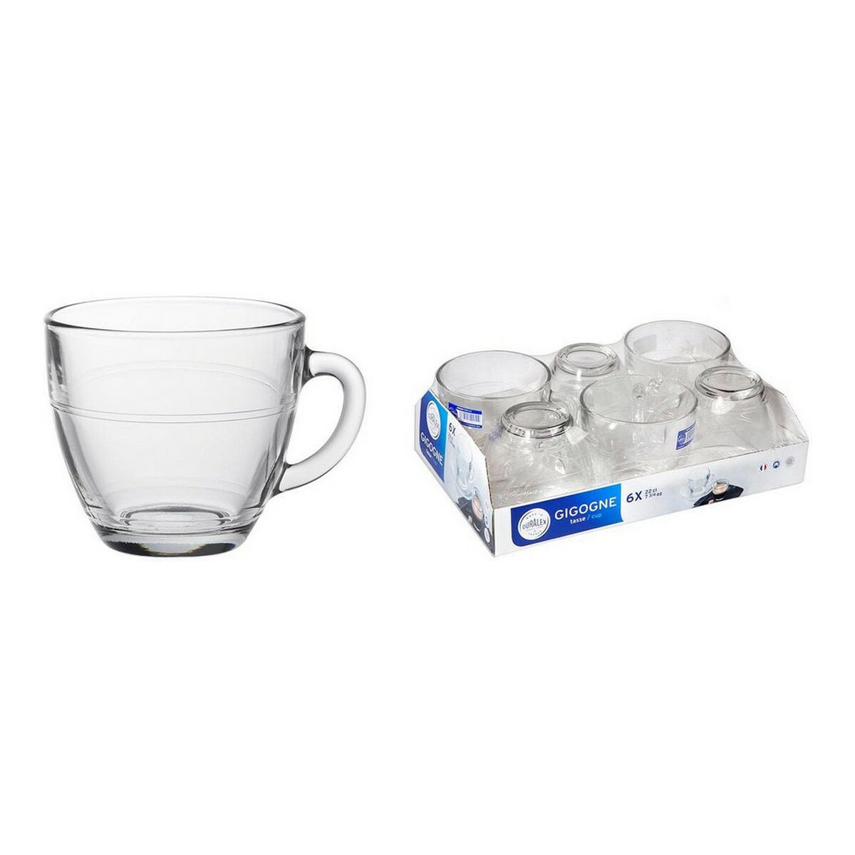 Set med kaffekoppar Duralex Gigogne (220 ml) (6 uds) - 4