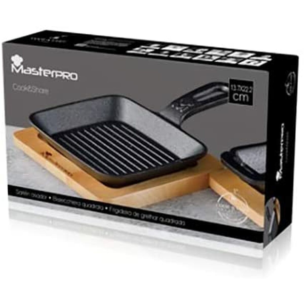 Stekpanna COOK AND SHARE MP Masterpro BGMP3808 Gjutjärn - 3