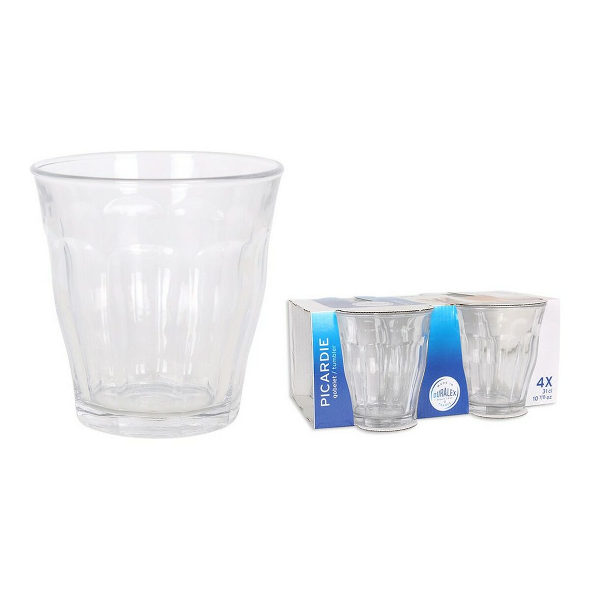 Glasset Duralex Picardie Glas 4 antal (310 cc) - 2