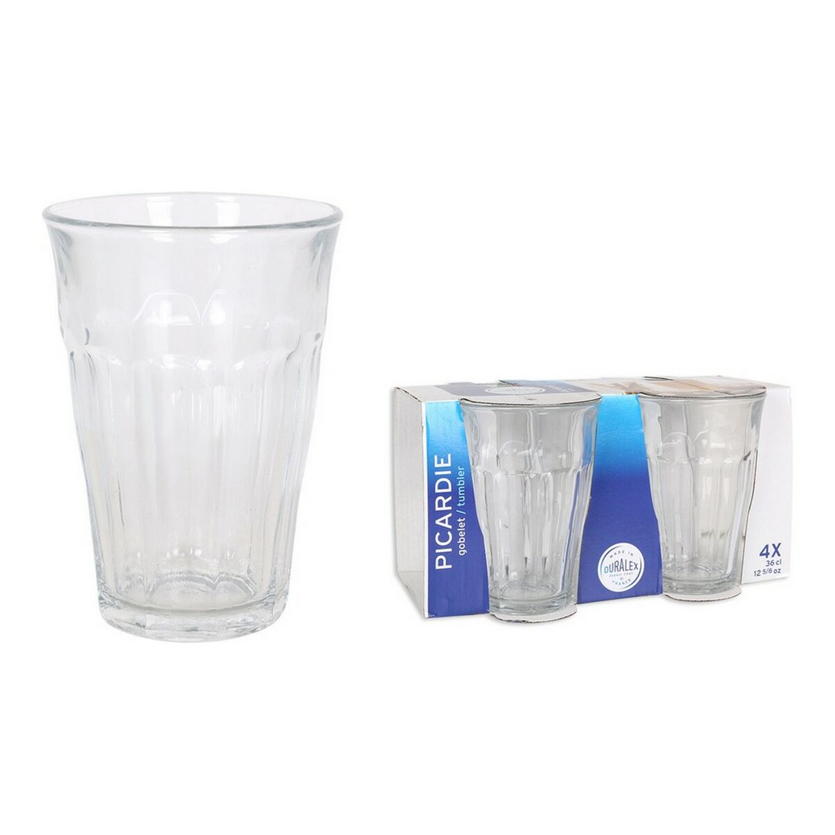 Glasset Duralex Picardie Glas 4 antal (360 cc) - 3