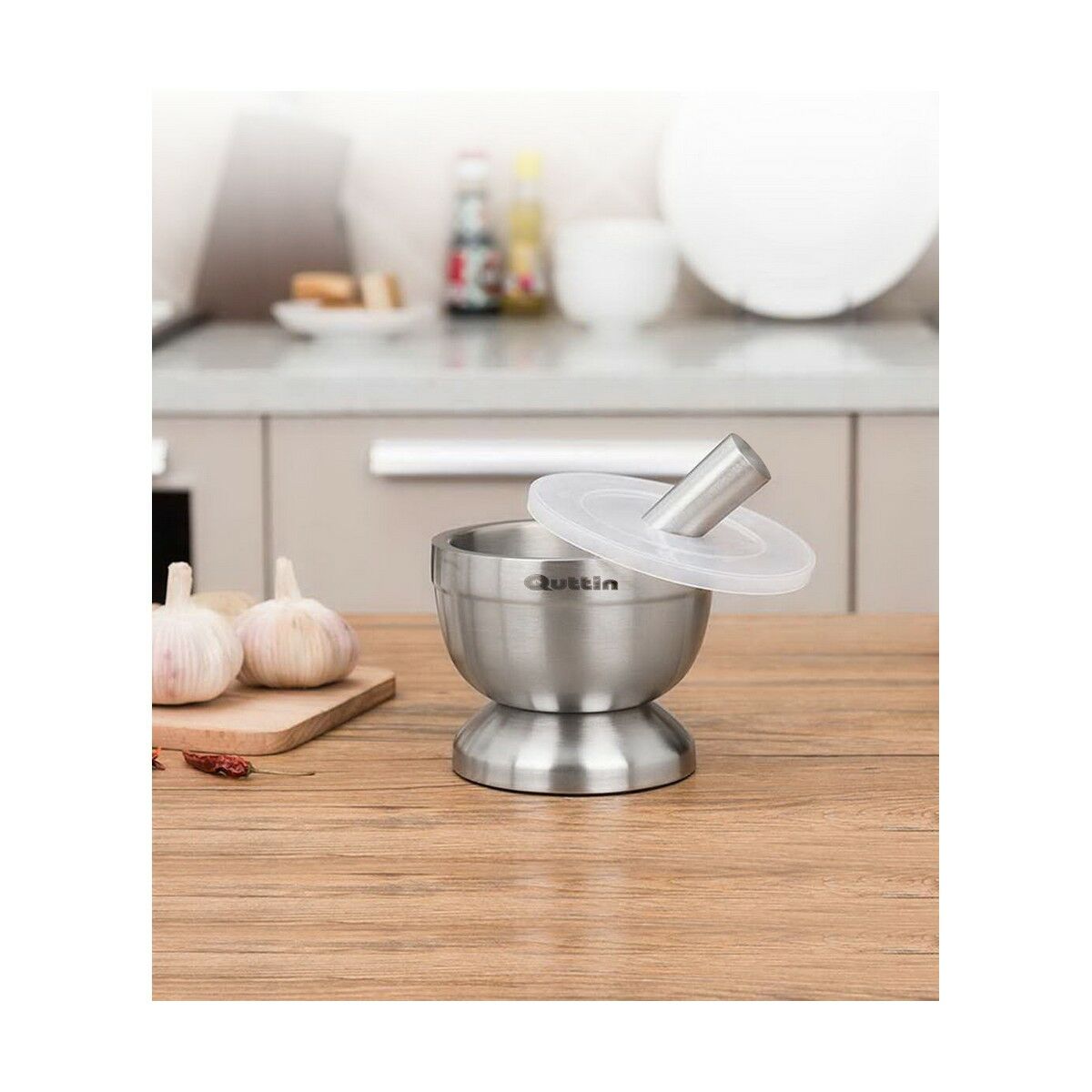 Mortel Quttin Rostfritt stål Slirsäker (9,8 x 8,2 cm) - 2