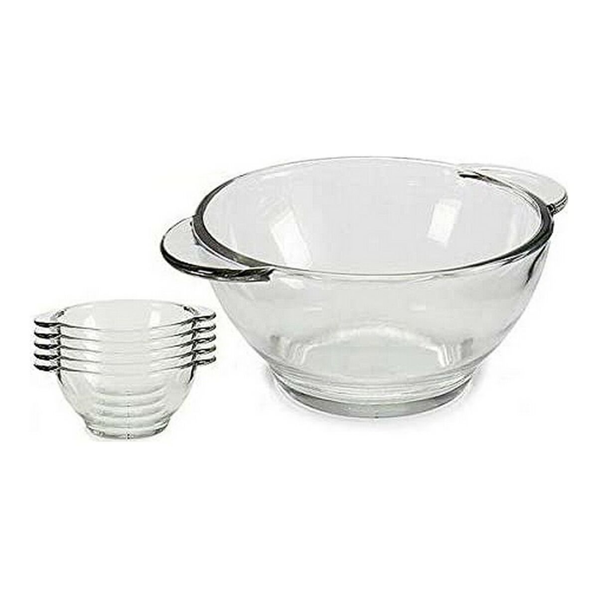 Skål 41342 Med handtag Transparent 440 ml (43,5 cl) - 2